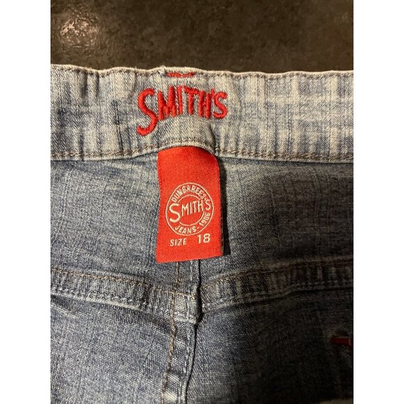 Smith’s Jeans Mid Rise Medium Wash Straight Leg Blue Jeans Sz 18 - Picture 6 of 12